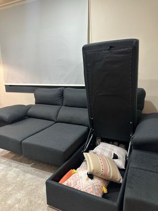 Sofá Chaise Longue 3 Plazas Abatible