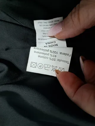 Giacca elegante nera in raso