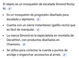 Mosquetón Simond Rocky escalada