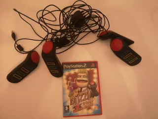 Buzz! El Gran Concurso Musical PS2 + Mandos