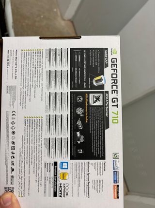 Tarjeta Gráfica MSI GeForce GT 710 1GB DDR3