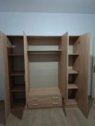 Armario modular madera 3 puertas