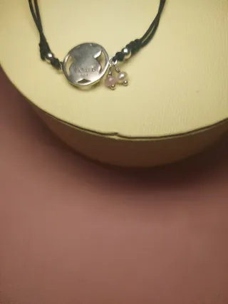 Pulsera Tous Oso Rosa claro Ajustable