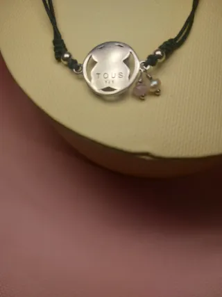 Pulsera Tous Oso Rosa claro Ajustable