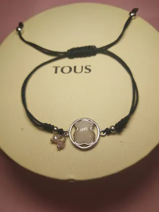 Pulsera Tous Oso Rosa claro Ajustable