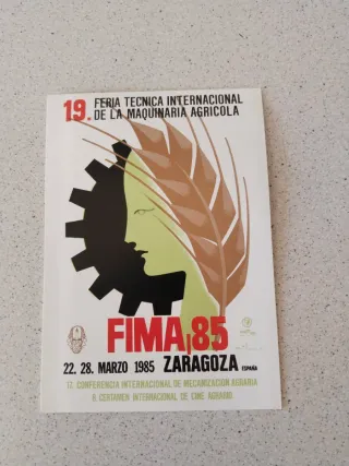 Feria FIMA 85 Cartel Zaragoza,más toda la publicid