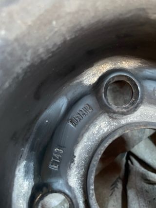 4 Llantas Acero VW 6x14