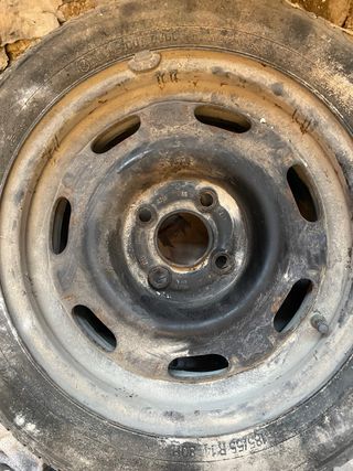 4 Llantas Acero VW 6x14