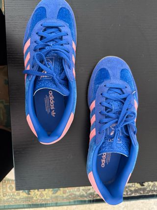Adidas Gazelle Azul/Rosa - Como Nuevas