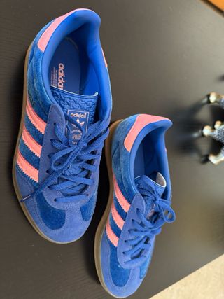 Adidas Gazelle Azul/Rosa - Como Nuevas