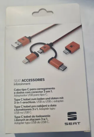 Cable SEAT Multiconector USB C, Lightning, Micro U
