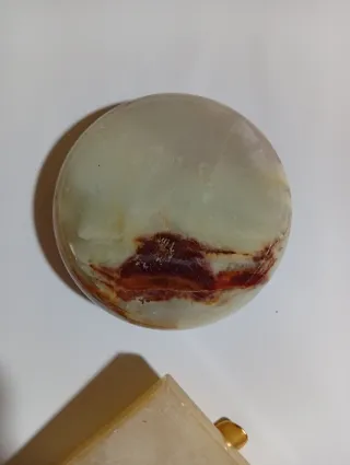 Coppia Ceneriere Vintage in pietra e metallo