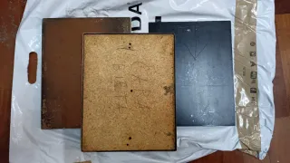 2 Tiradores Cuadrados Metálicos