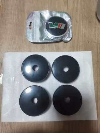 Tapas buje 60mm (Set de 4 tapas y 4 logos )