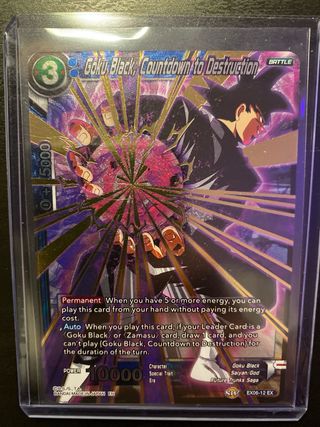 Carta Dragon Ball Goku Black Countdown to Destruct