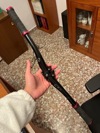 Manillar y potencia de bicicleta