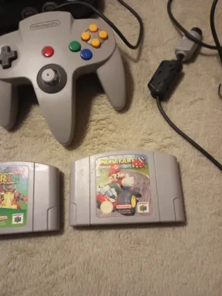 Nintendo 64 Consola + 2 Mandos y 3 Juegos