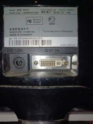 Monitor 23" SAMSUNG LS23EFHK EV/EN