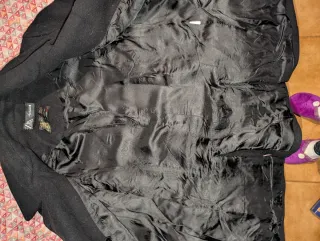 Cappotto Zara nero bottoni oro