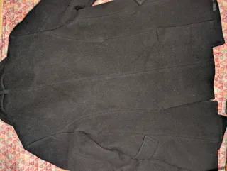 Cappotto Zara nero bottoni oro