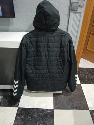 Parka de fútbol Hummel negra