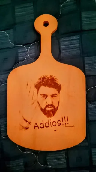 Tagliere legno Addios!!! Cannavacciuolo