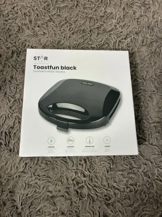 Sandwichera Star Home Toastfun Black