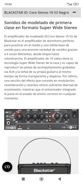 Amplificador Guitarra Blackstar ID:CORE 10