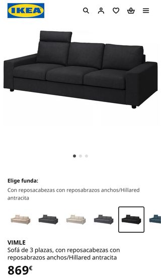Sofá IKEA Vimle 3 plazas + reposapiés