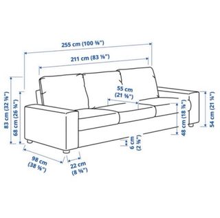 Sofá IKEA Vimle 3 plazas + reposapiés