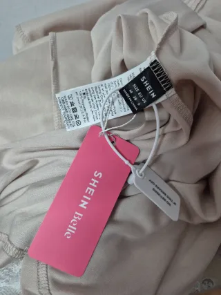 Vestido de Novia Encaje Beige/Blanco