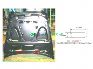 CAPOT (CHAPA) (C/AGUJERO DE CHORRO) (85.12x30.08m