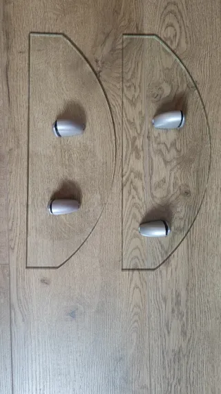 Estanterías de cristal para baño