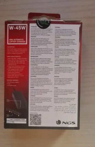 Cargador NGS 45W Universal Portátil