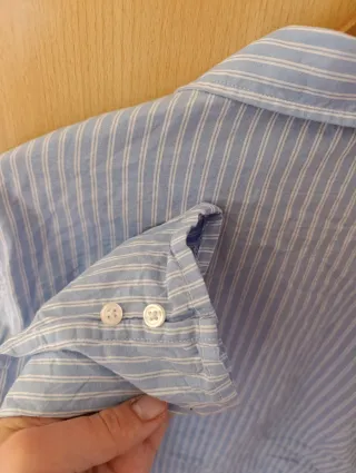 Camisa corta rayas manga larga