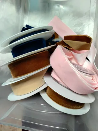 Mercería: Cintas de terciopelo y satén