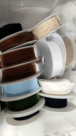 Mercería: Cintas de terciopelo y satén