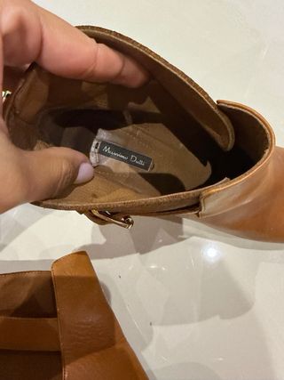 Botines Piel y Gamuza Marrón T39