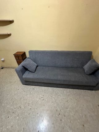 Sofá cama 3 plazas gris