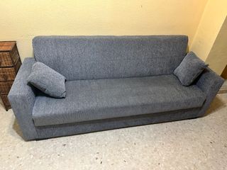 Sofá cama 3 plazas gris