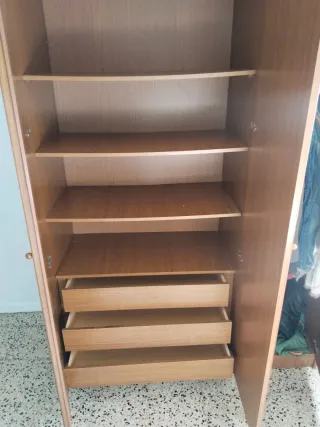 Armario ropero de madera años 80
