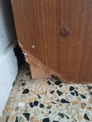 Armario ropero de madera años 80