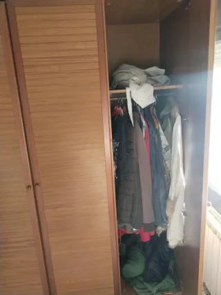 Armario ropero de madera años 80