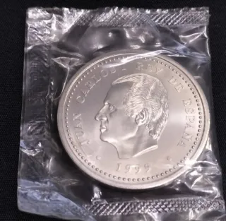 Moneda de plata Conmemorativa Año Xacobeo 1999.