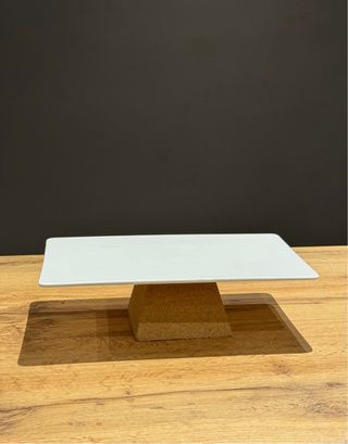 Alzatina rettangolare ceramica e sughero