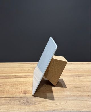 Alzatina rettangolare ceramica e sughero