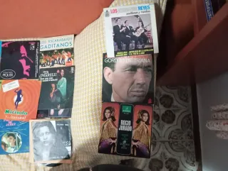 Lote 62 Vinilos Flamenco y 22 Rock