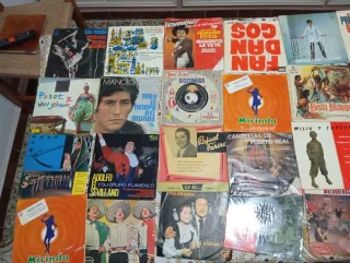 Lote 62 Vinilos Flamenco y 22 Rock