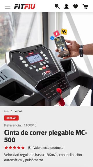 Cinta de Correr FIT FIU MC-500