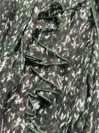 Camisa Purificación García verde y blanco